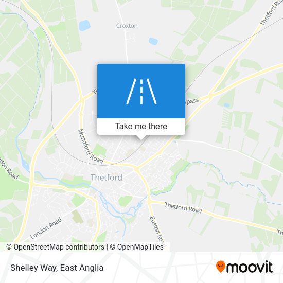 Shelley Way map