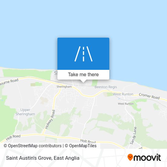 Saint Austin's Grove map