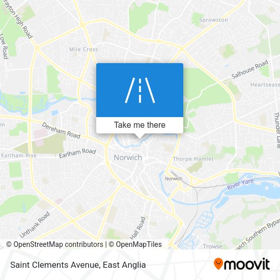 Saint Clements Avenue map