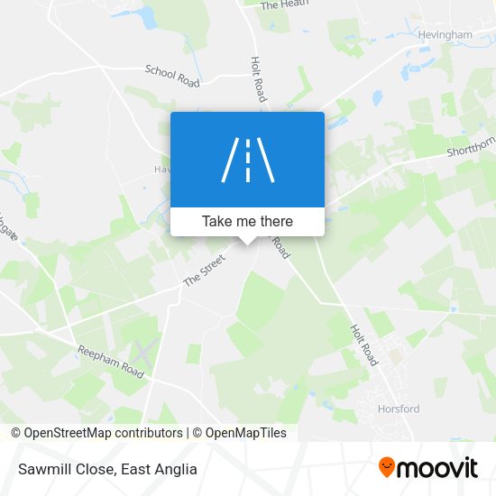 Sawmill Close map
