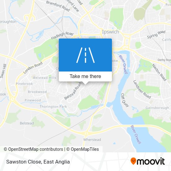 Sawston Close map