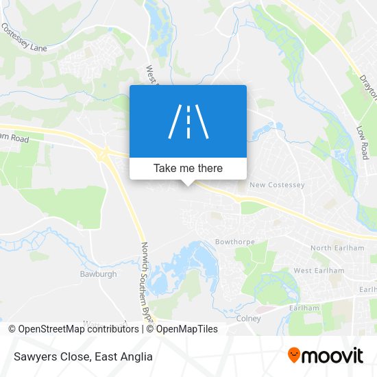 Sawyers Close map