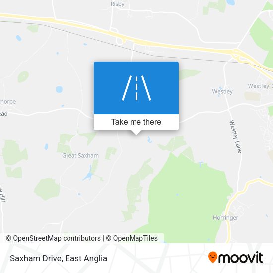 Saxham Drive map