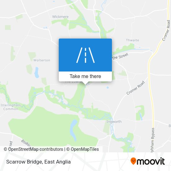 Scarrow Bridge map