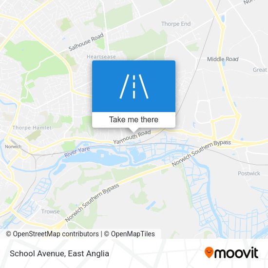 School Avenue map