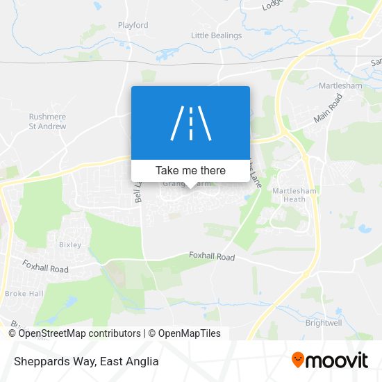Sheppards Way map