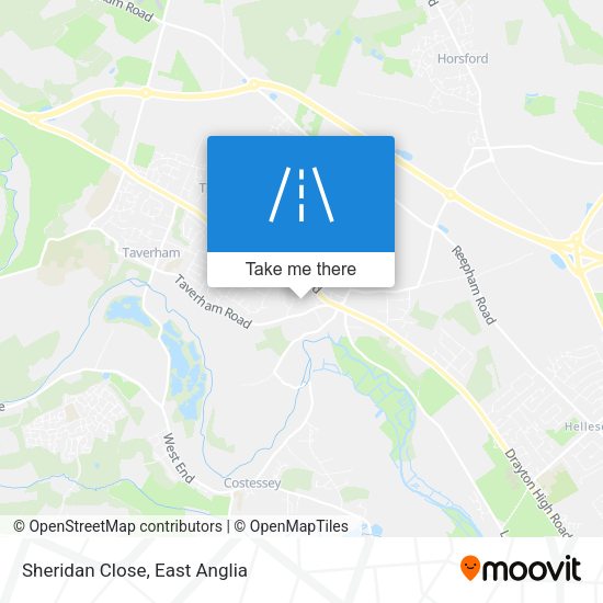 Sheridan Close map