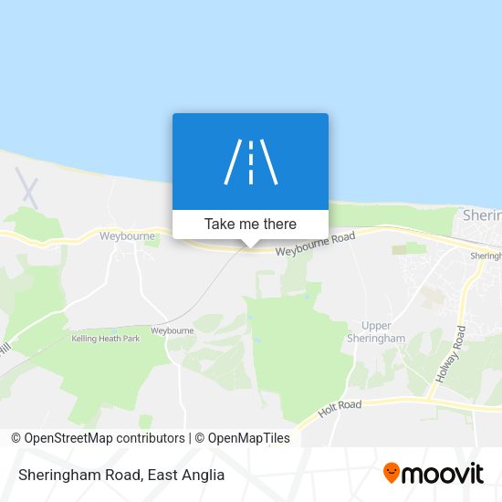 Sheringham Road map