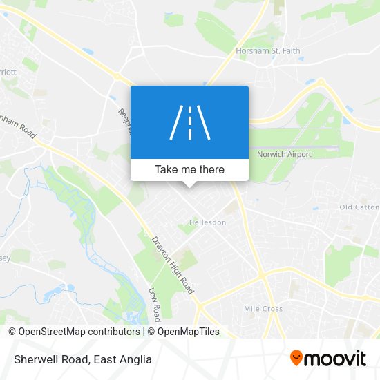 Sherwell Road map