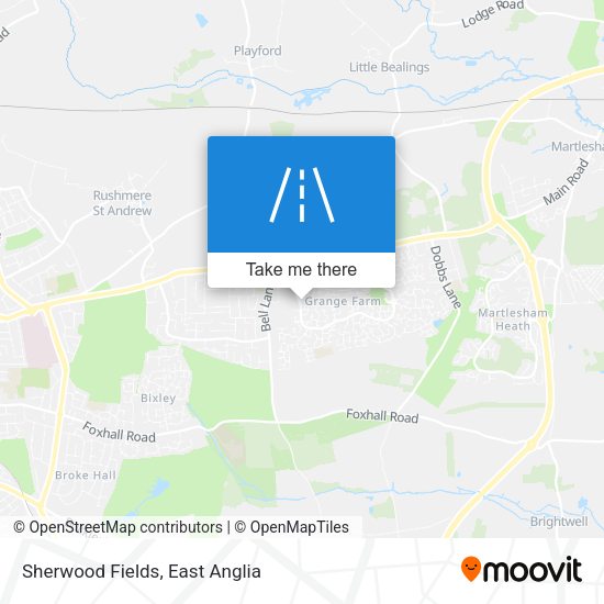 Sherwood Fields map