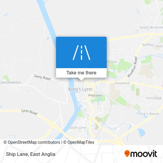 Ship Lane map
