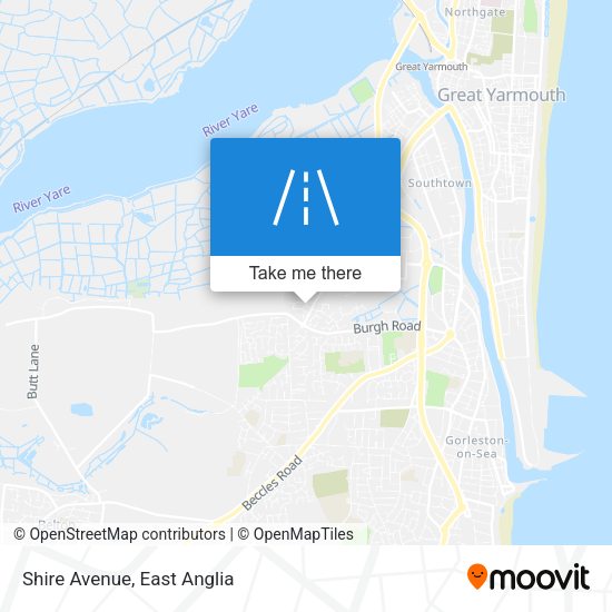 Shire Avenue map