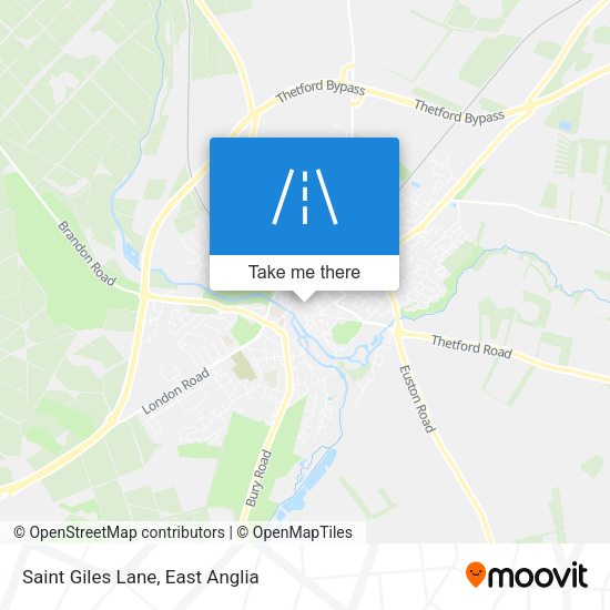 Saint Giles Lane map
