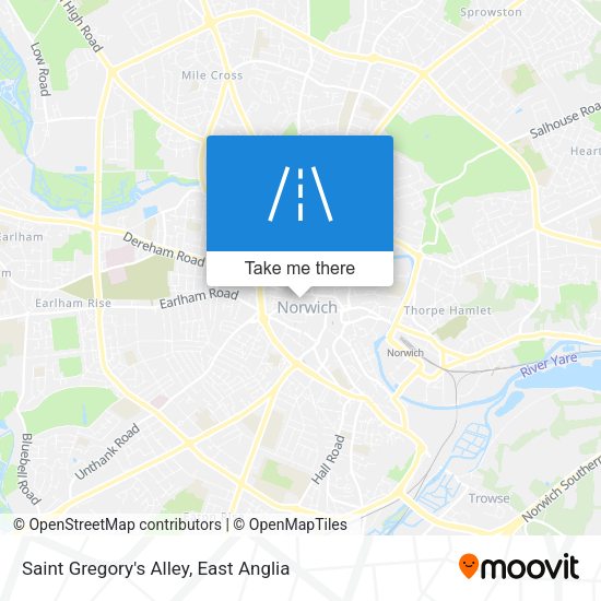Saint Gregory's Alley map