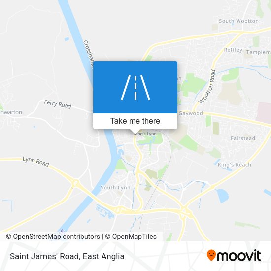 Saint James' Road map