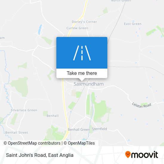 Saint John's Road map