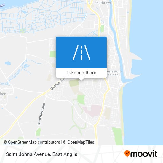 Saint Johns Avenue map