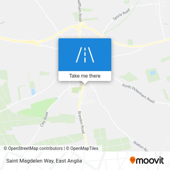 Saint Magdelen Way map