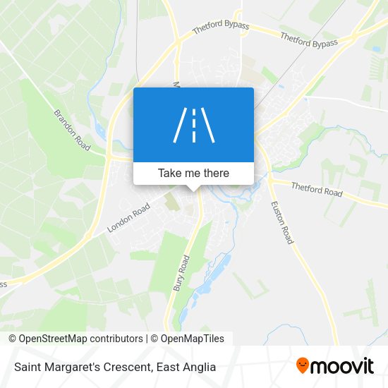 Saint Margaret's Crescent map
