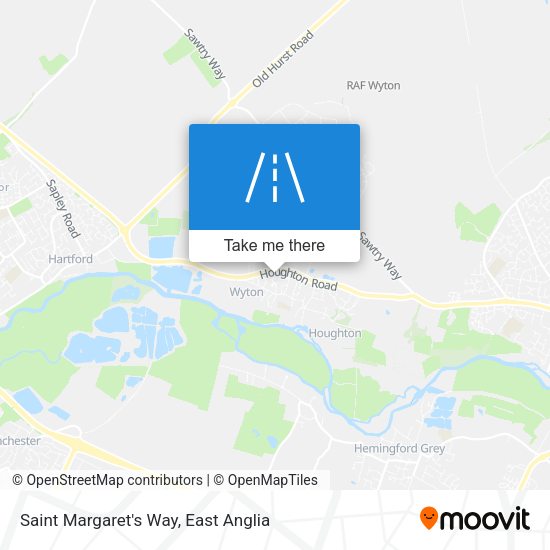 Saint Margaret's Way map