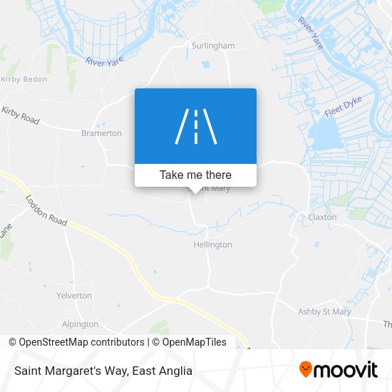 Saint Margaret's Way map