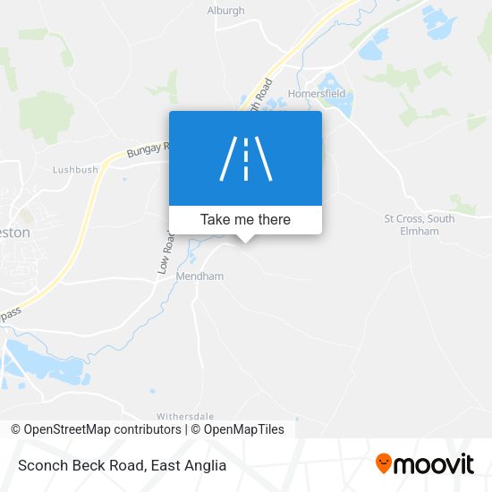 Sconch Beck Road map