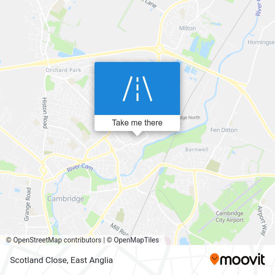 Scotland Close map