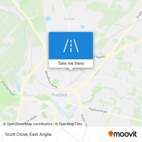 Scott Close map