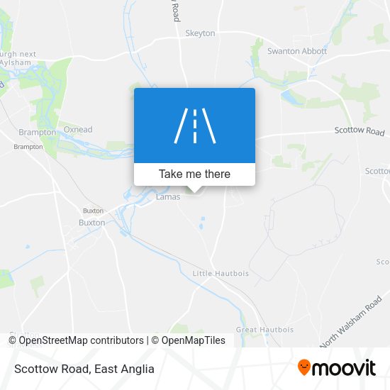 Scottow Road map
