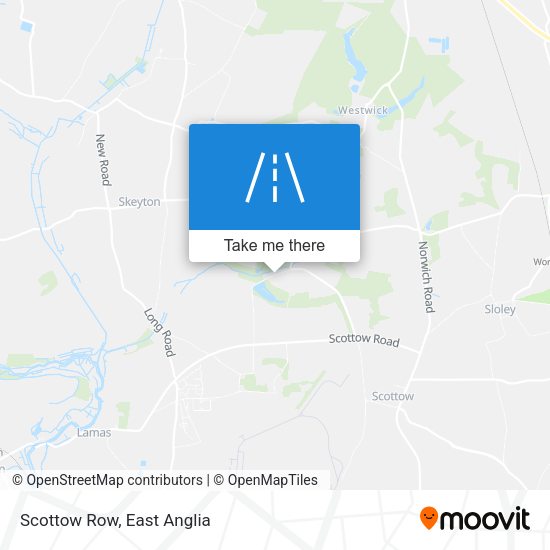 Scottow Row map
