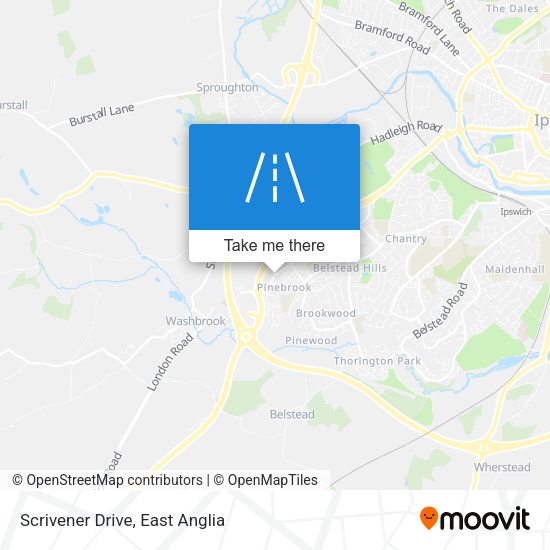 Scrivener Drive map