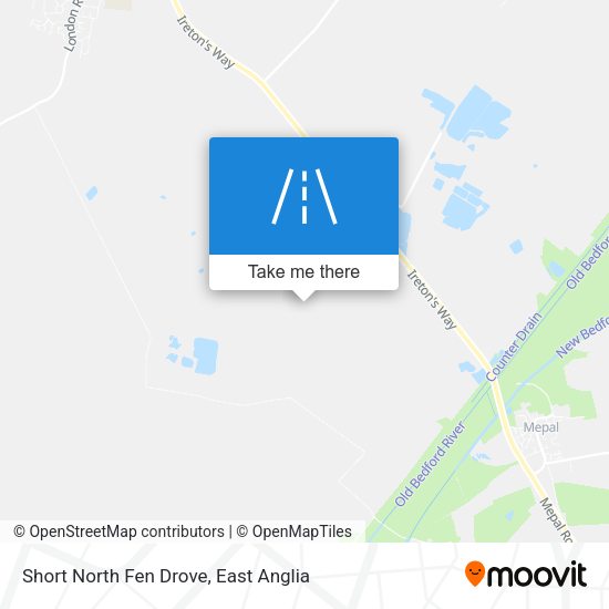Short North Fen Drove map