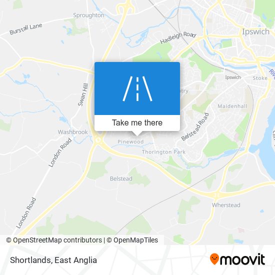 Shortlands map