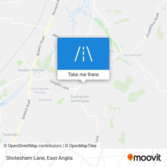 Shotesham Lane map