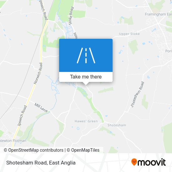 Shotesham Road map