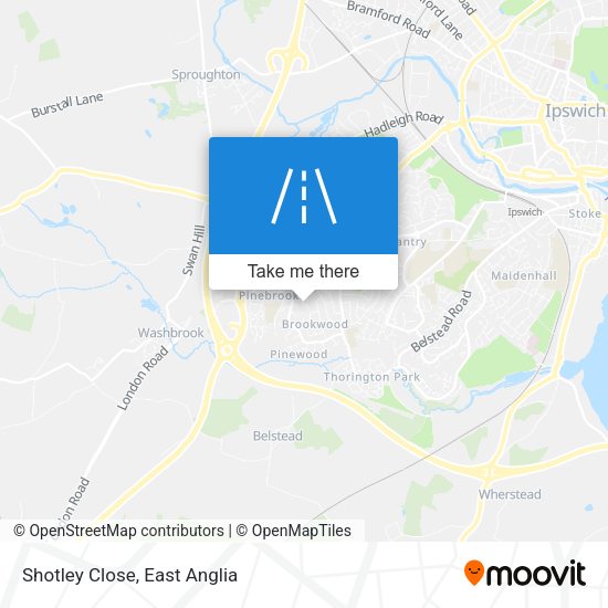 Shotley Close map