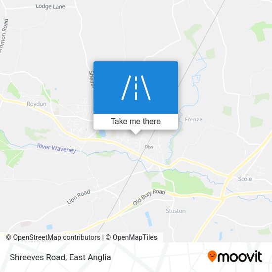 Shreeves Road map