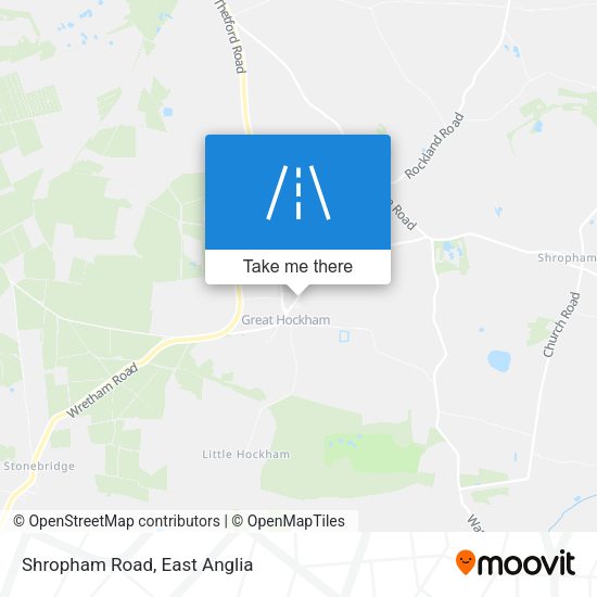 Shropham Road map