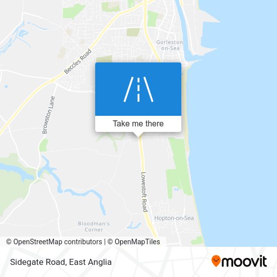 Sidegate Road map