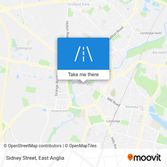 Sidney Street map
