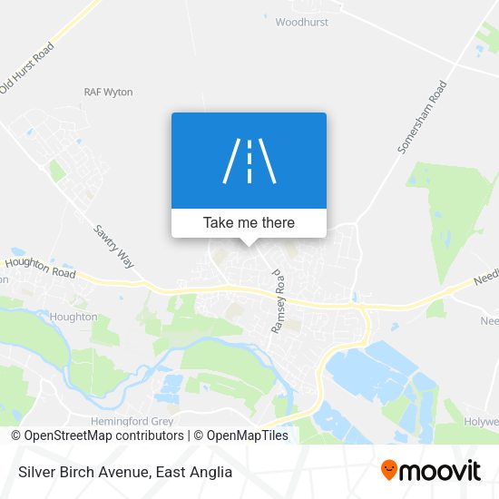 Silver Birch Avenue map