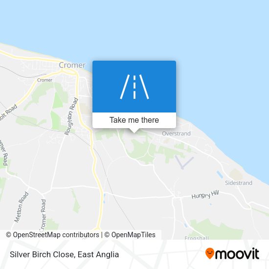 Silver Birch Close map