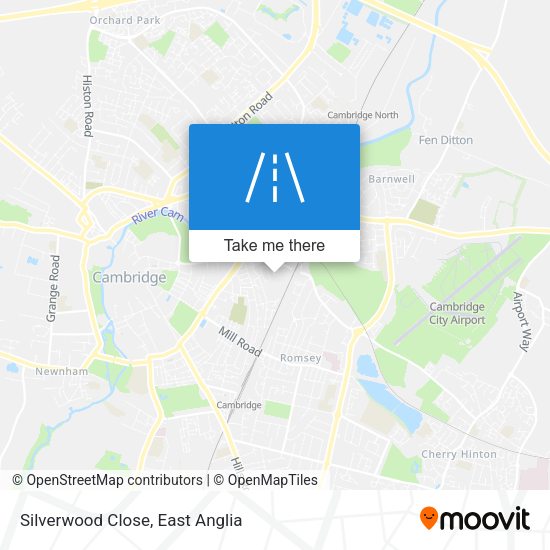 Silverwood Close map
