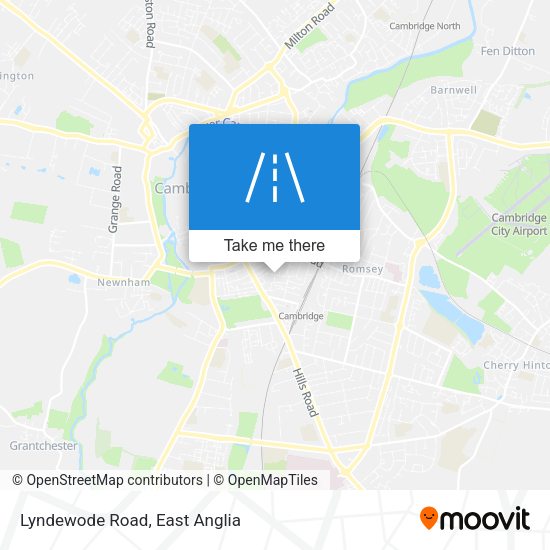 Lyndewode Road map