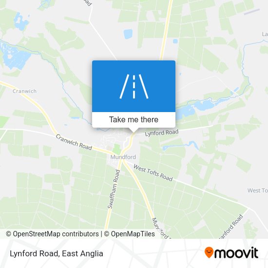 Lynford Road map