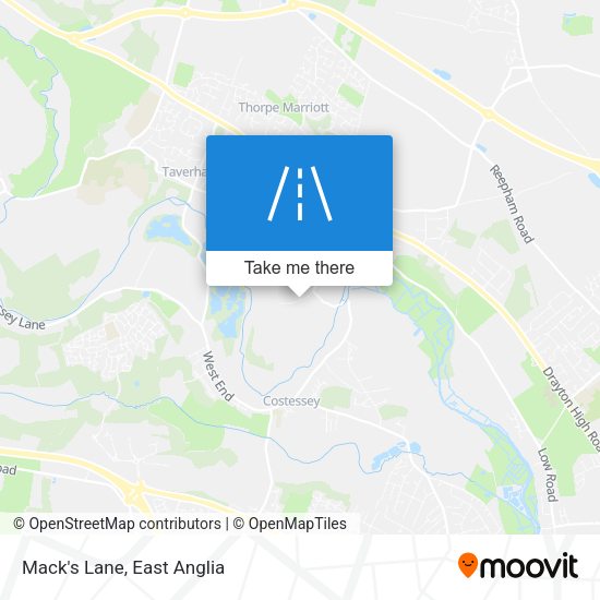 Mack's Lane map
