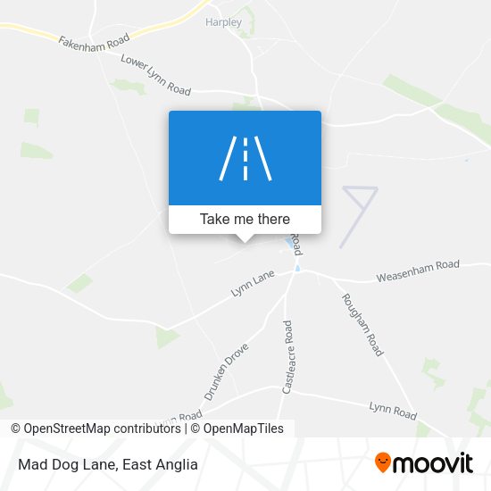 Mad Dog Lane map