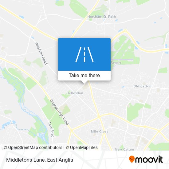 Middletons Lane map