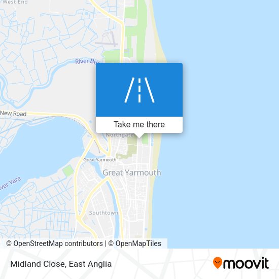 Midland Close map