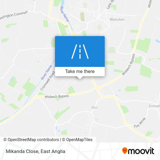 Mikanda Close map